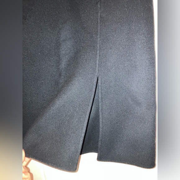 UNIQLO +J Double Face Black Wool Skirt Pocket - Picture 4 of 8